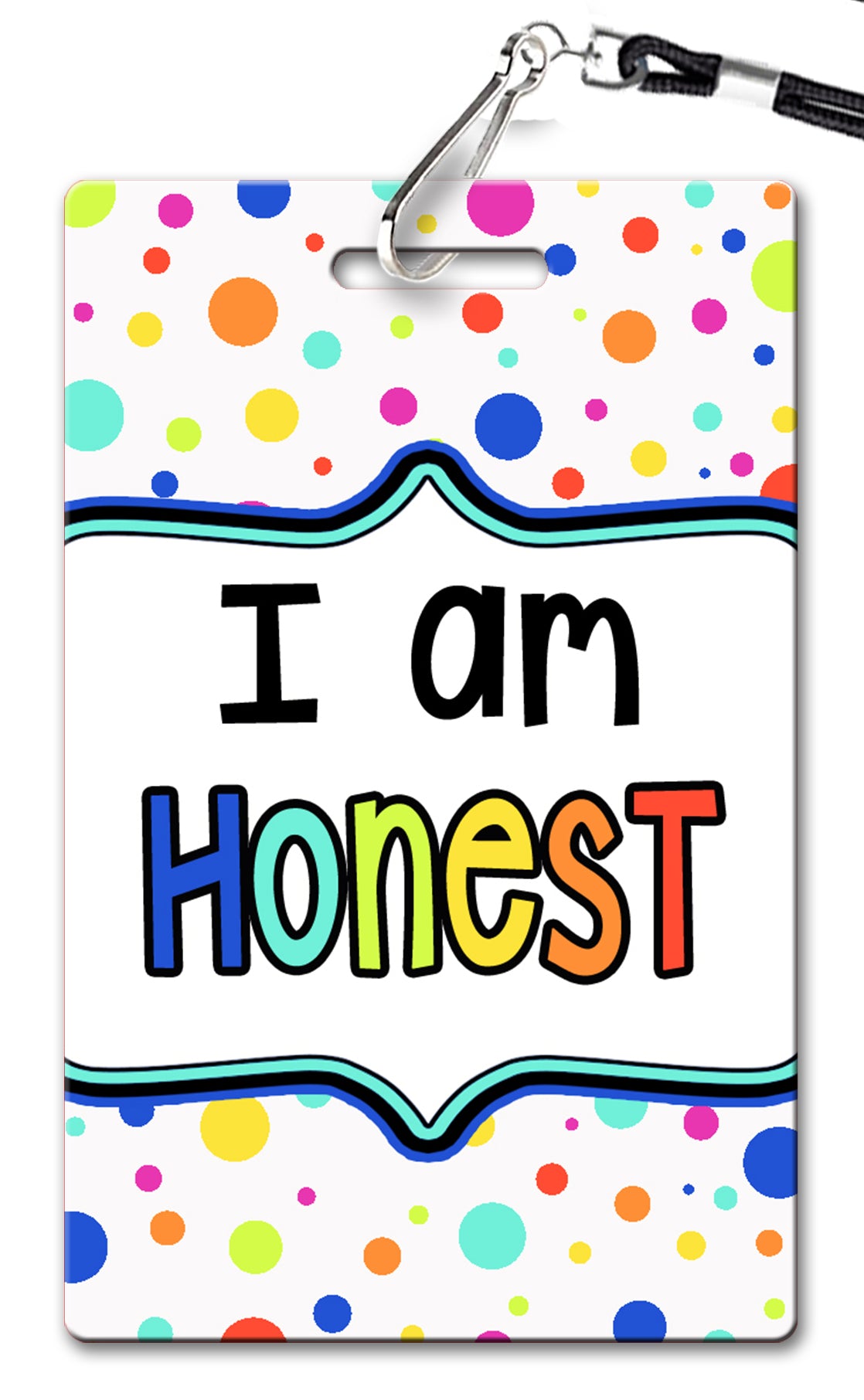 Polka Dot Theme Brag Tags (Set of 8)