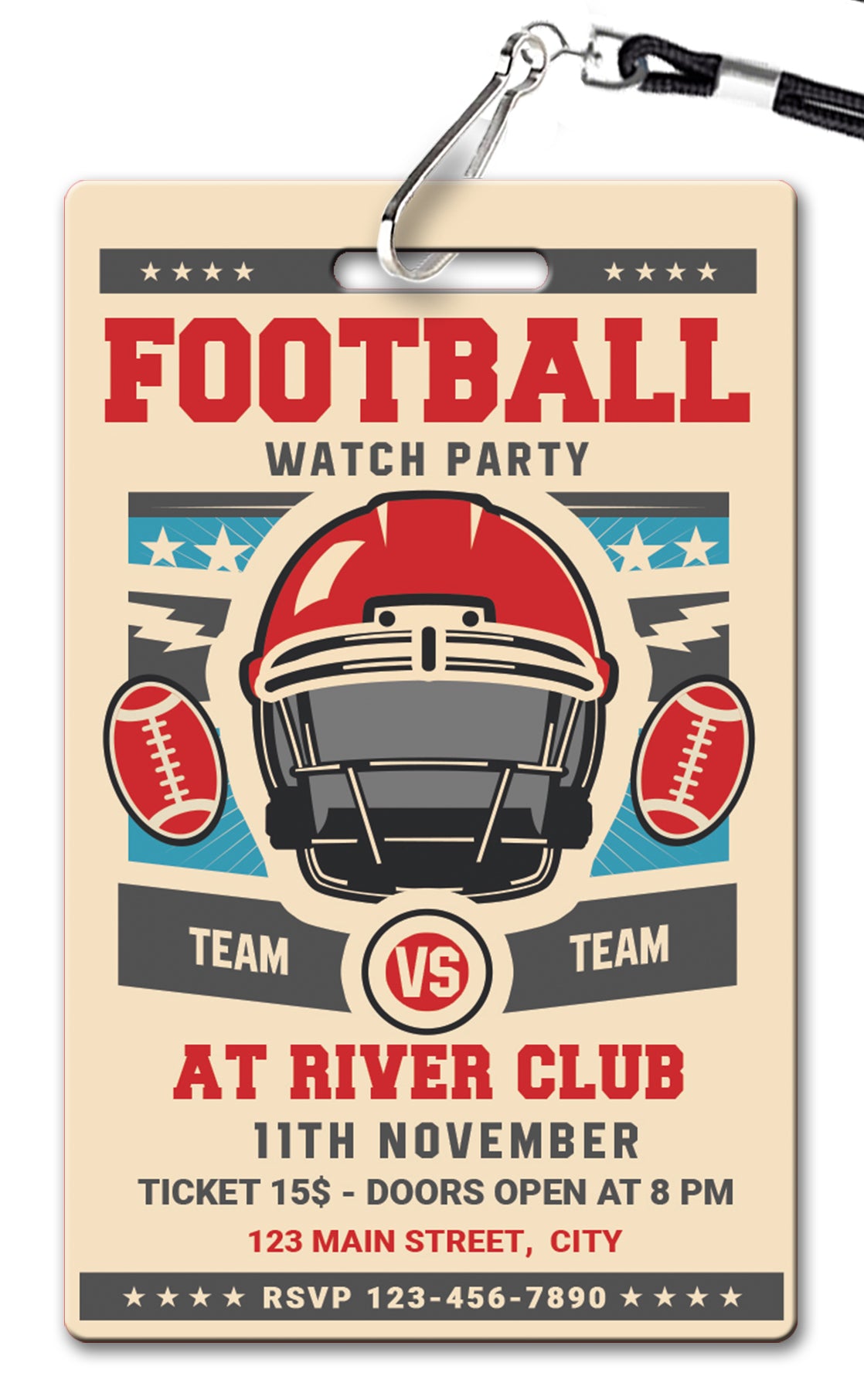 Football Party Invitation