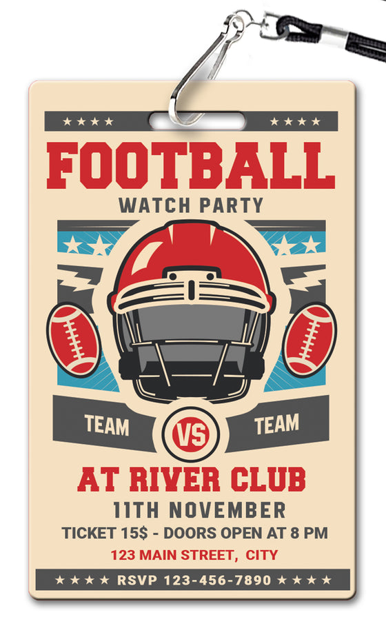 Football Watch Party Invitation