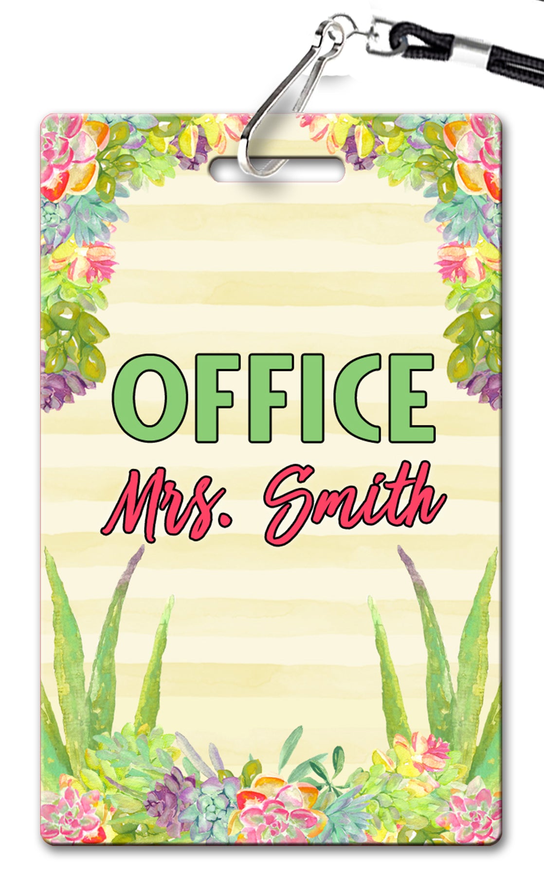 Succulent Hall Passes (Set of 10)