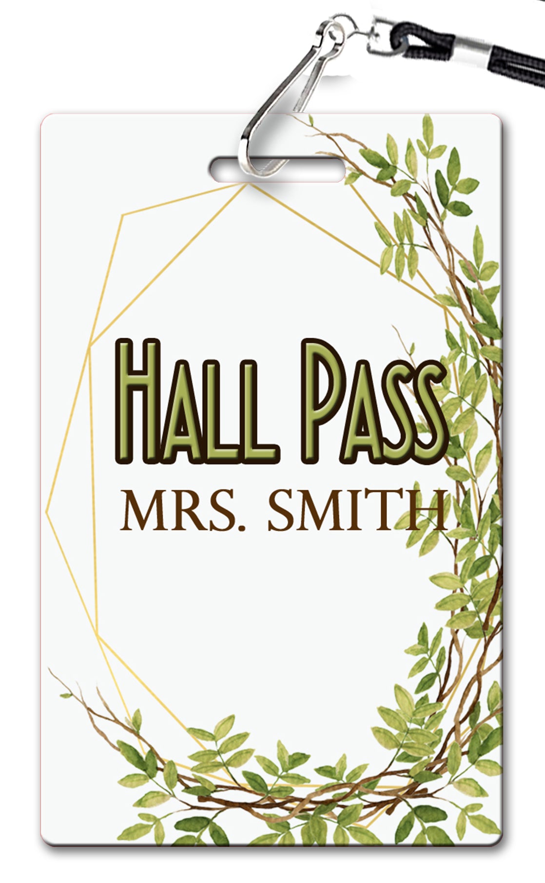 Geometric Greens Hall Passes (Set of 10)