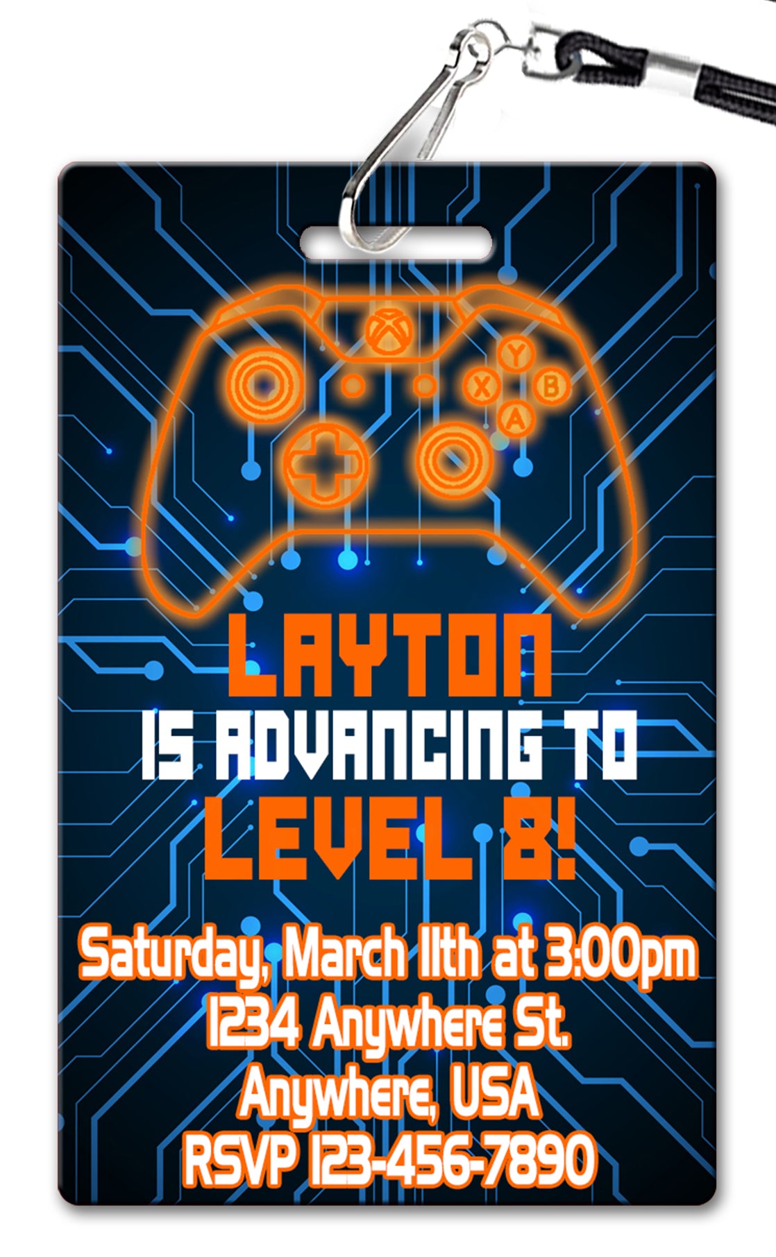 Gaming Birthday Invitation