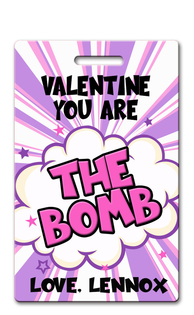 Valentine You Are The Bomb Tag