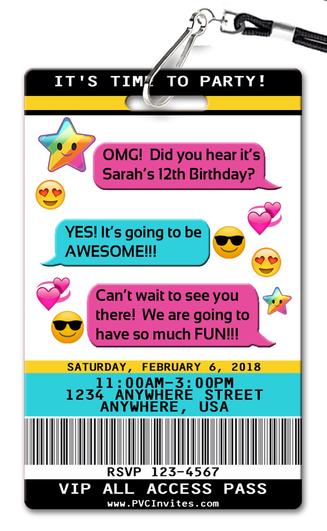 Emoji Birthday Invitation