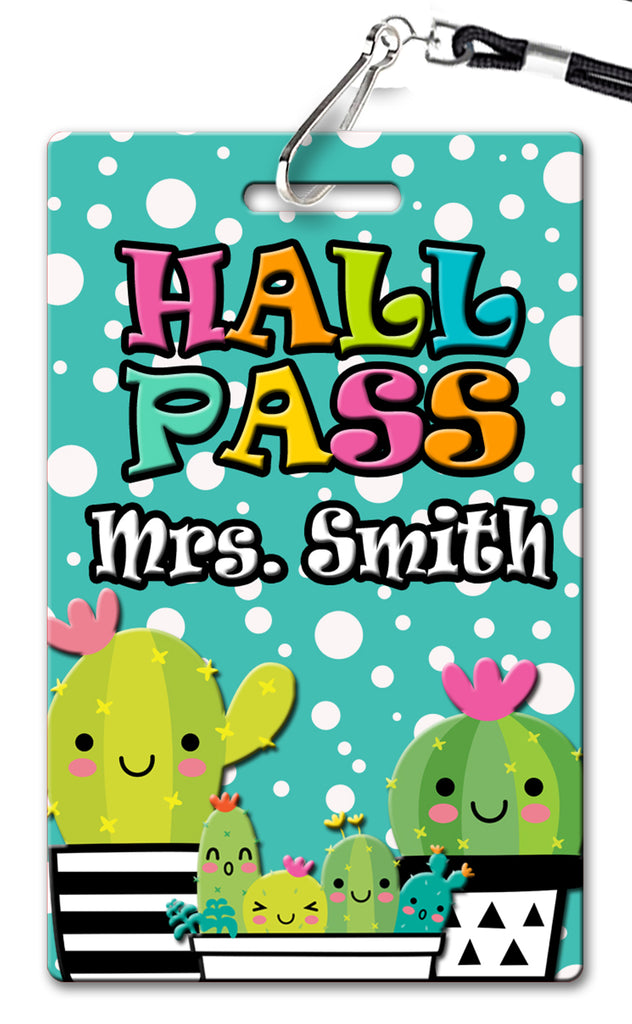 Cactus Hall Passes (Set of 10)
