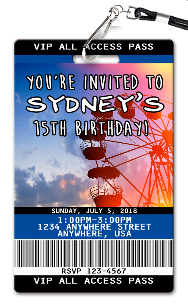 Coachella Birthday Invitation