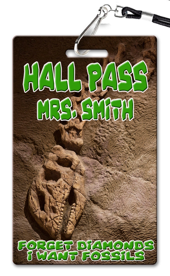 Dinosaur Fossil Hall Passes (Set of 10)