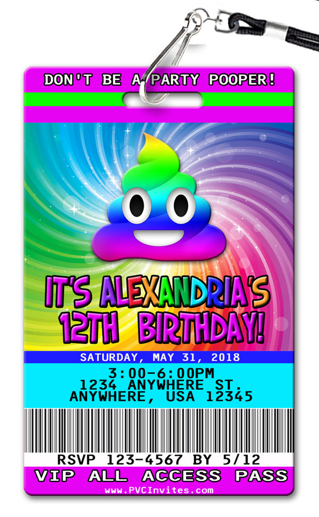 Party Pooper Birthday Invitation