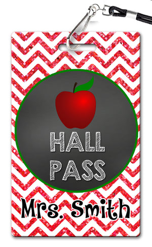Apple Hall Passes (Set of 10)
