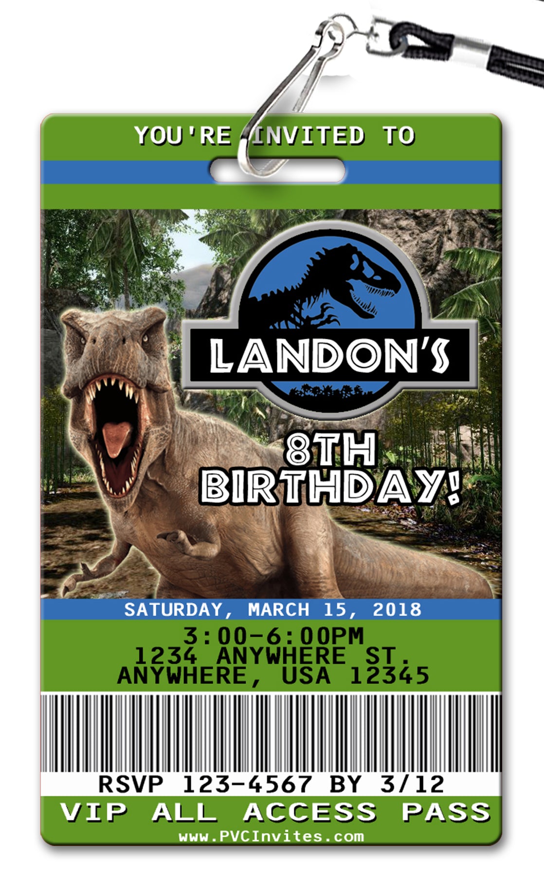 Jurassic Park Invitations