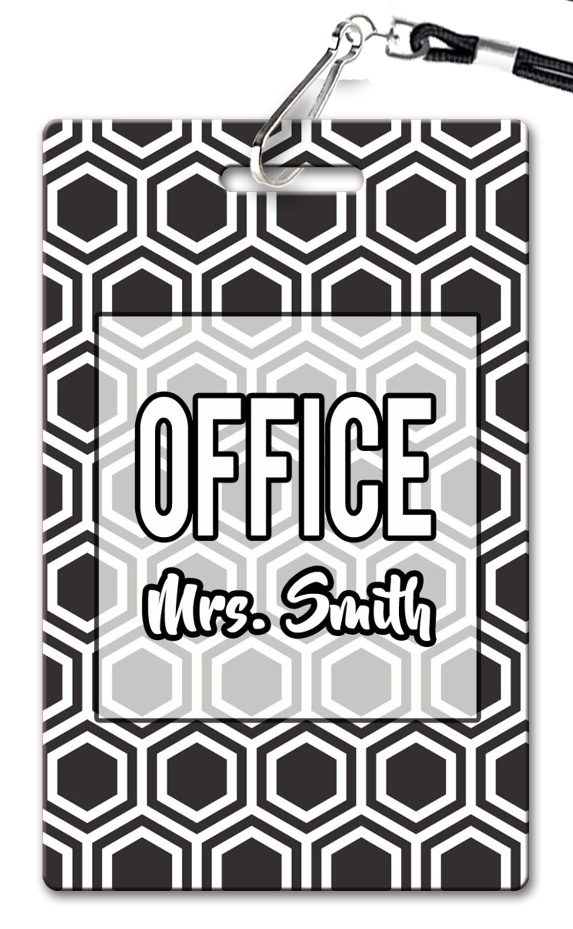 Black and White Hall Passes (Set of 10)