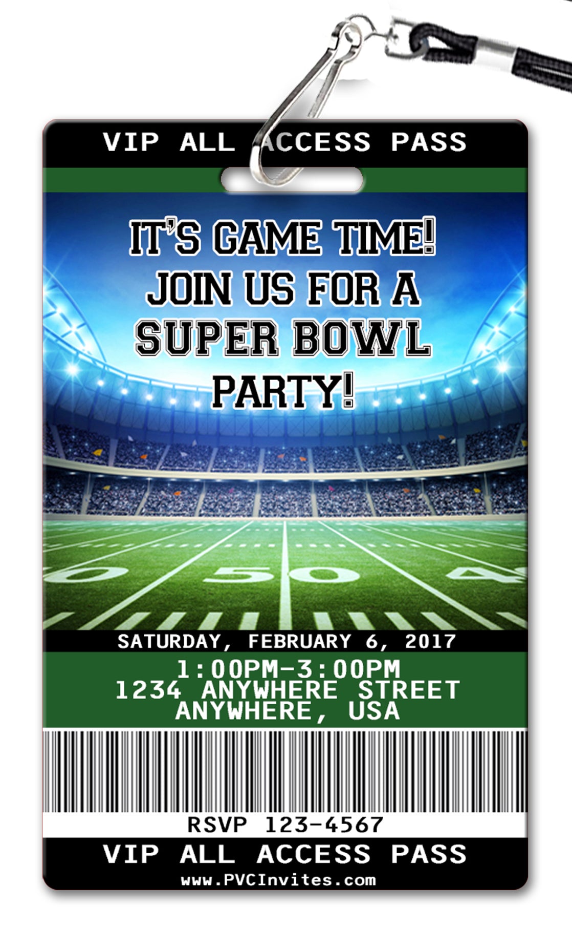 Super Bowl Invitation
