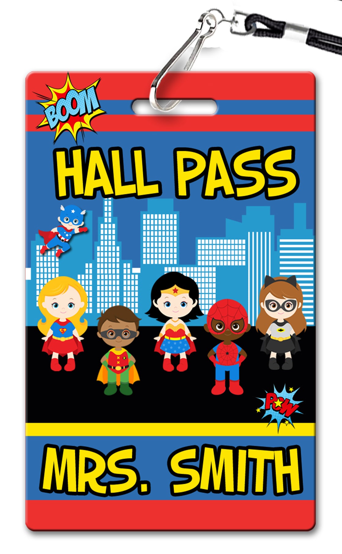 Superhero Hall Passes (Set of 10)