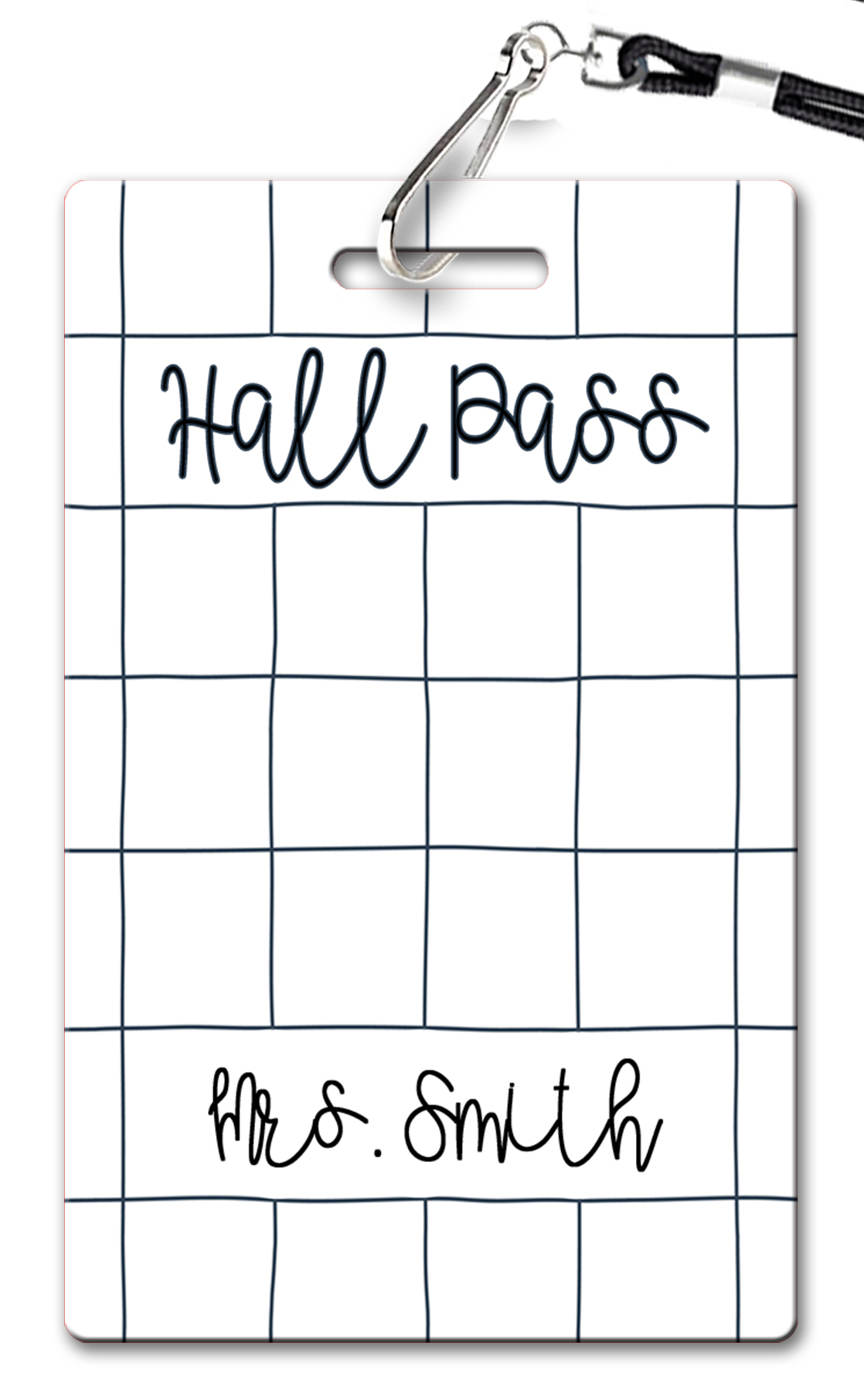 Grid Lines Hall Passes (Set of 10)