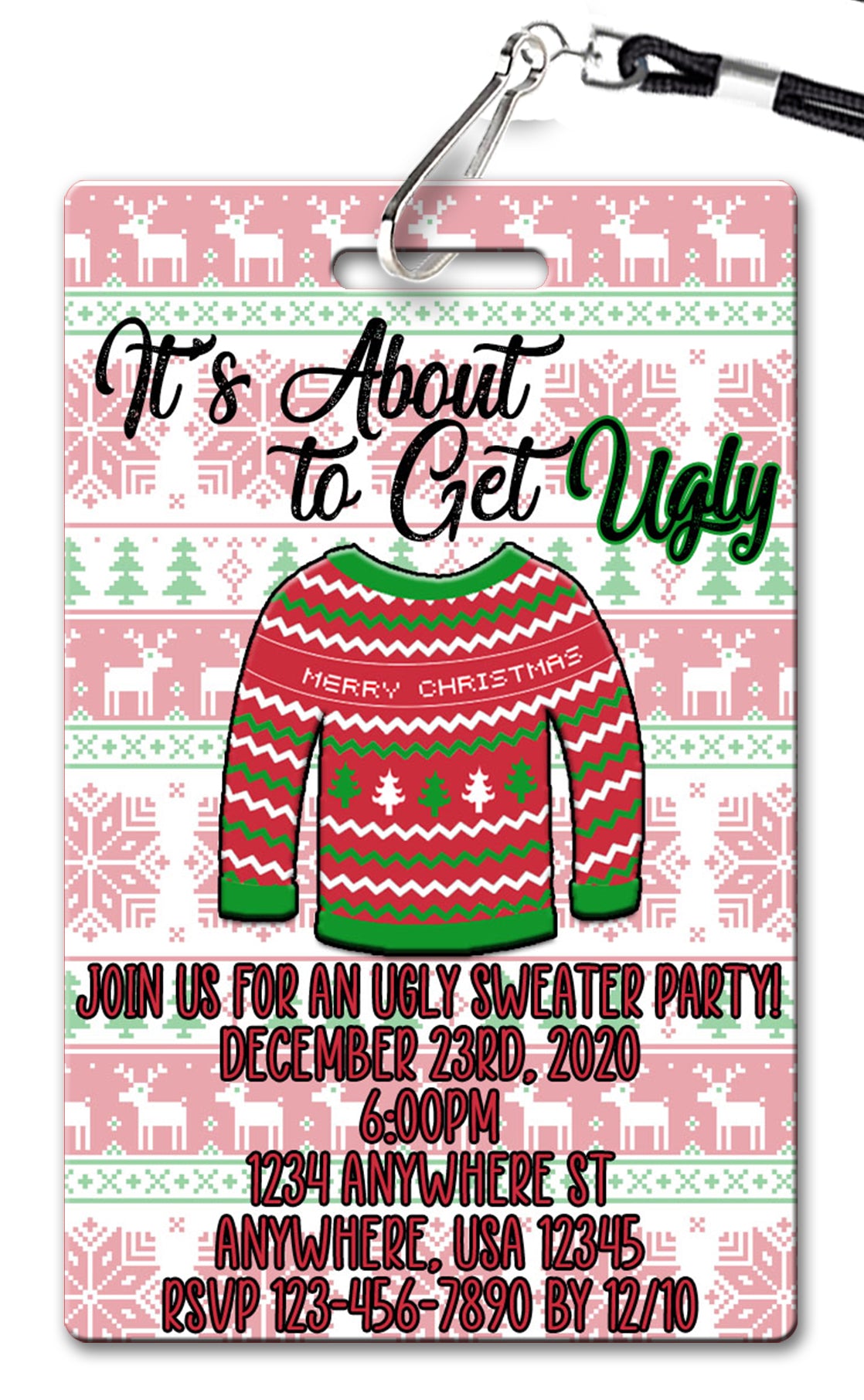 Ugly Sweater Party Invitation