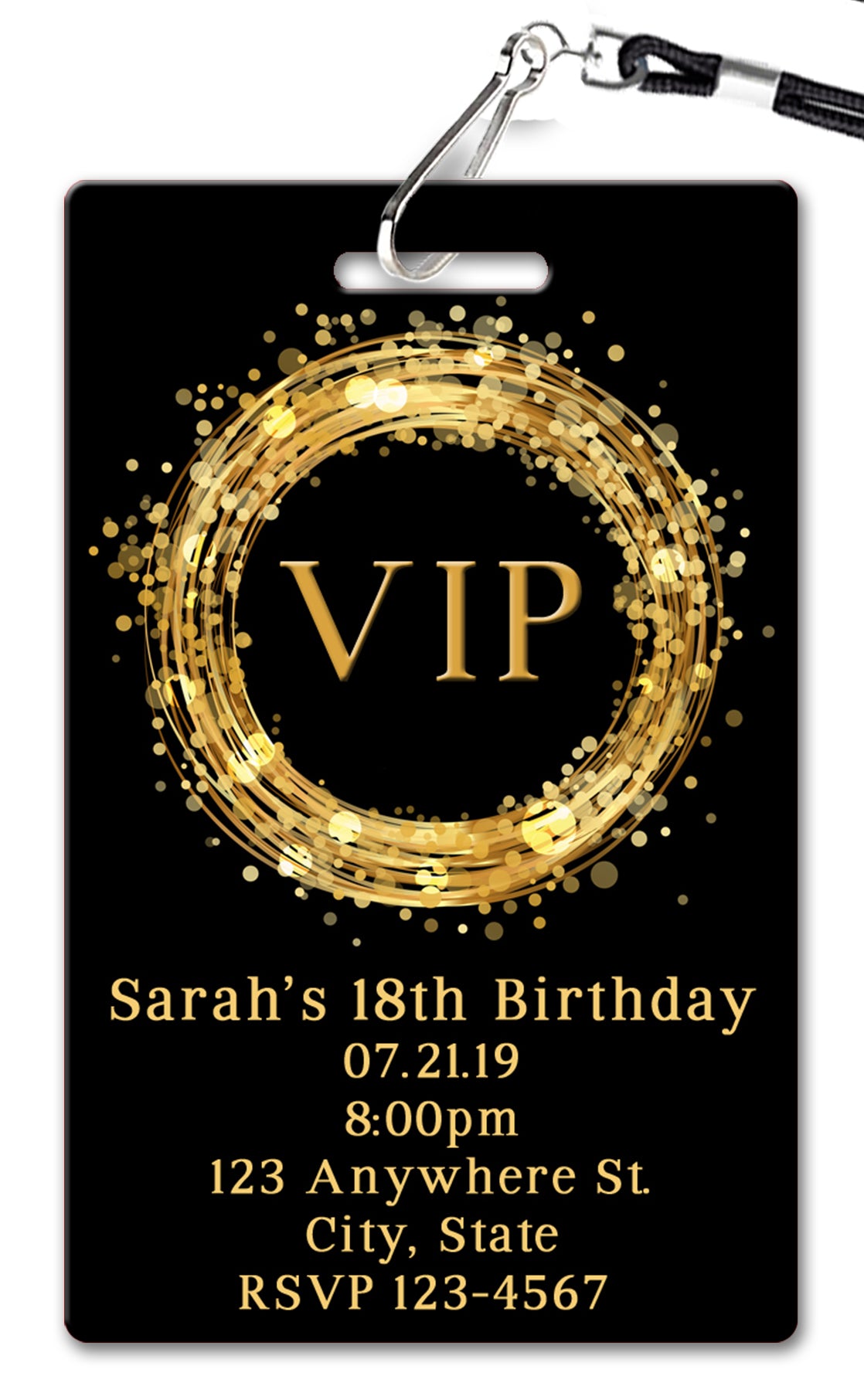 VIP Birthday Invitation
