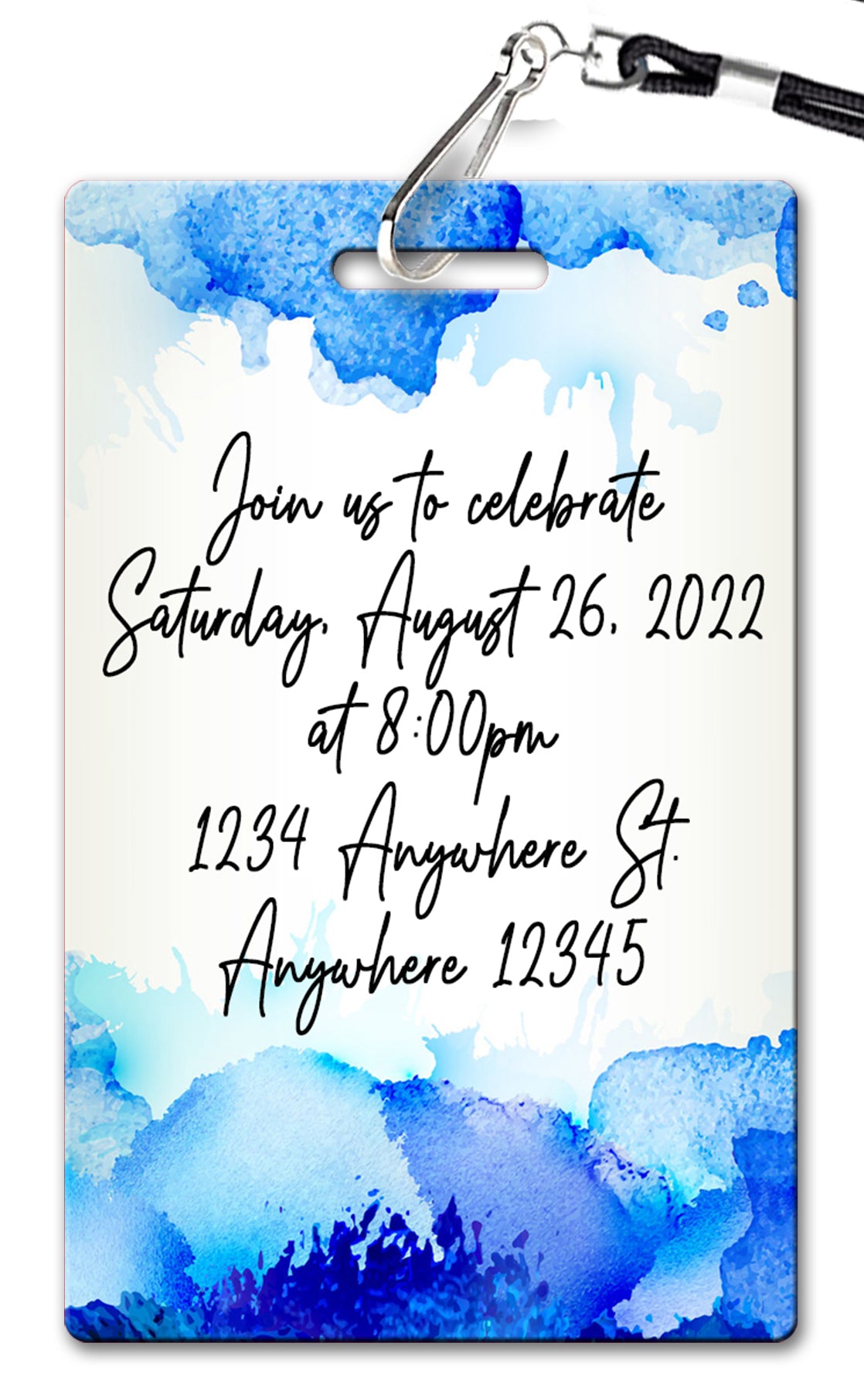 Watercolor Birthday Invitation