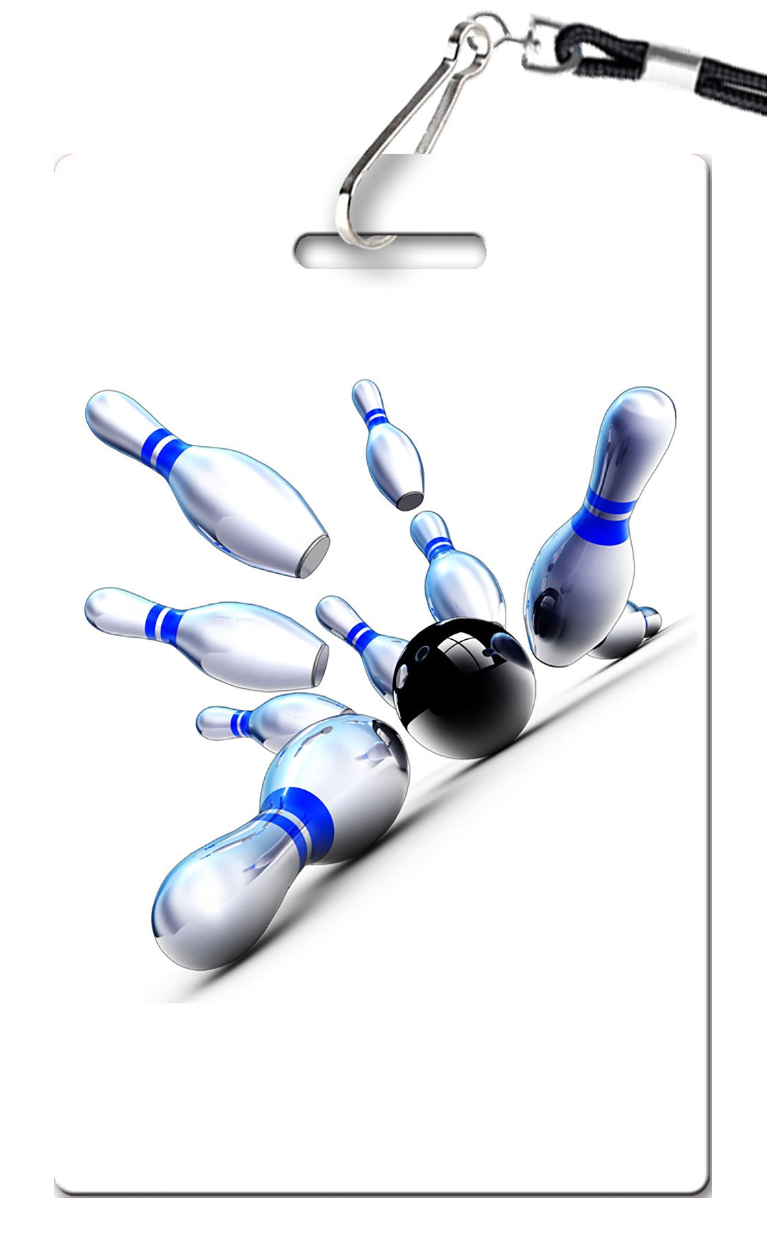 Bowling Pink Birthday Invitation