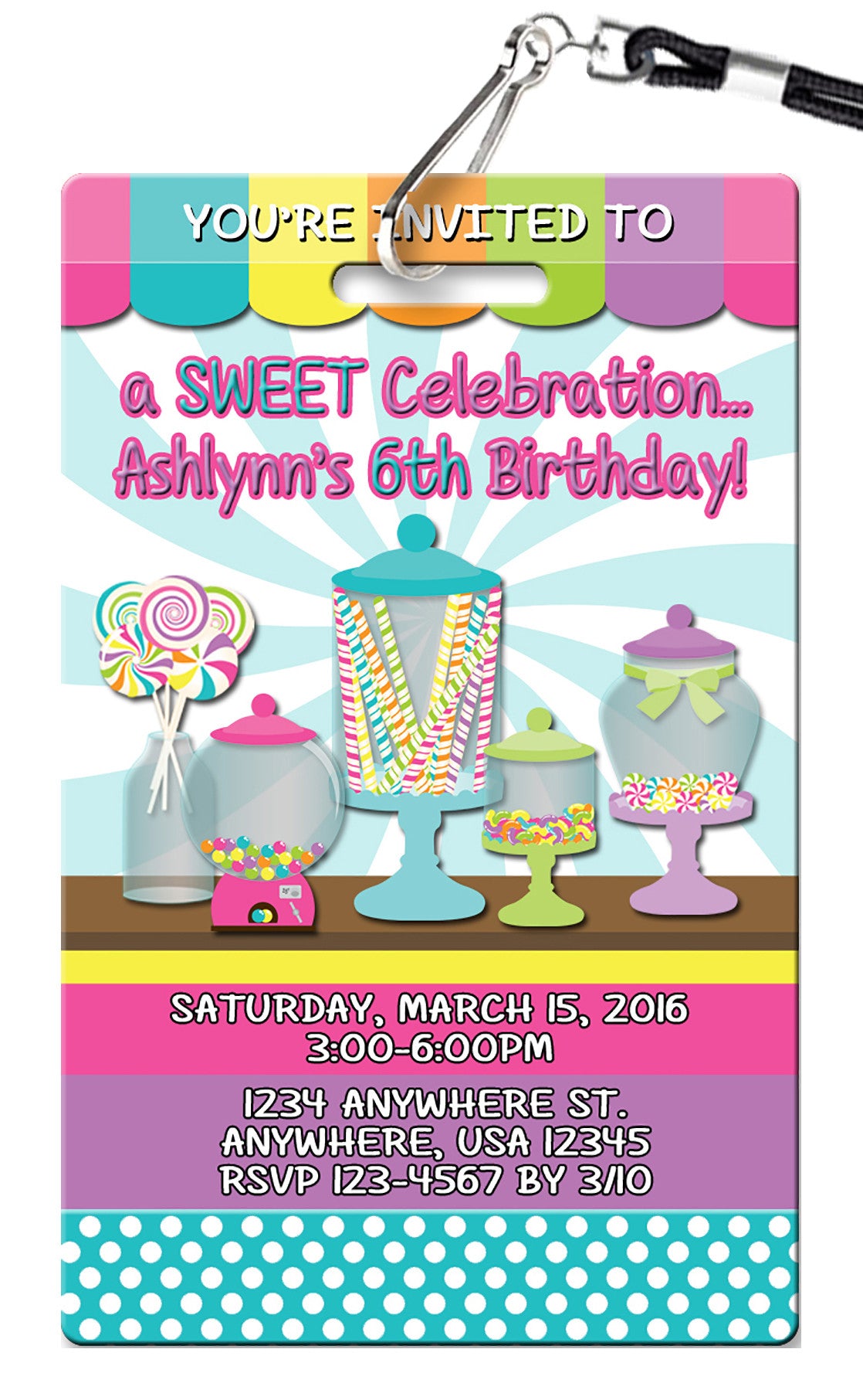 Candyland Invitation Template Candyland Invitation Template
