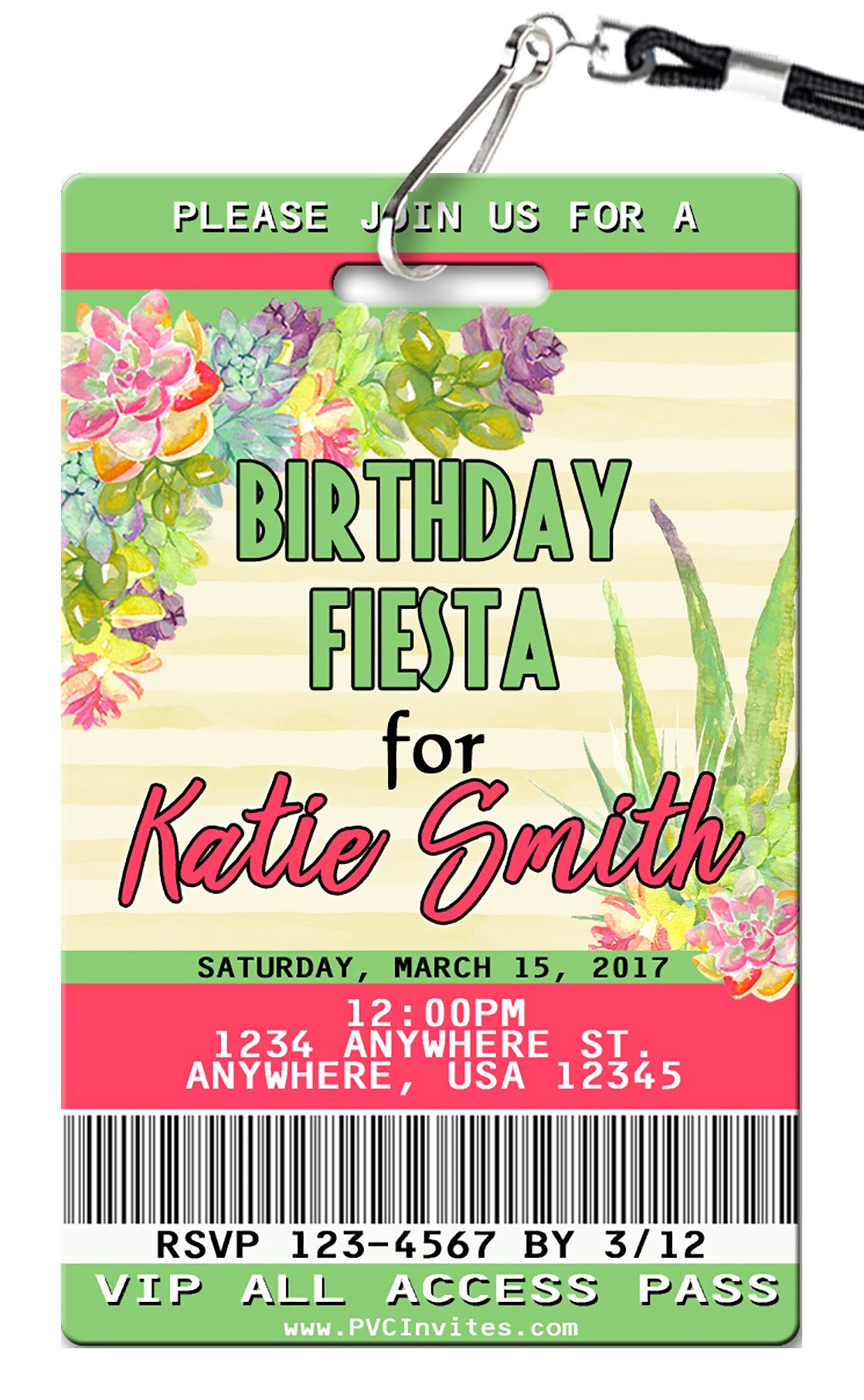 Fiesta Birthday Invitation