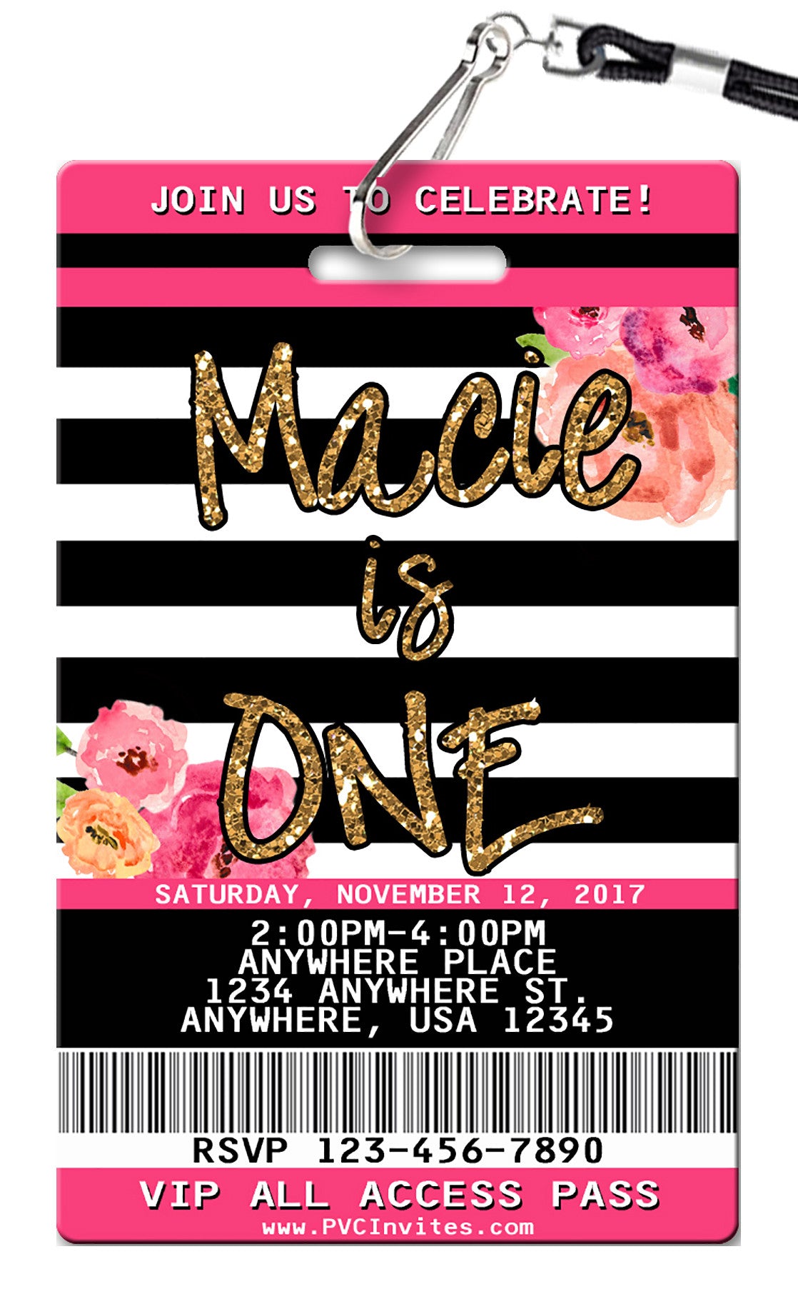 Flowers Birthday Invitation