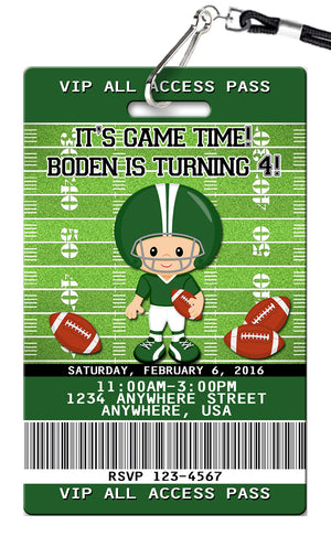 Football Birthday Invitation