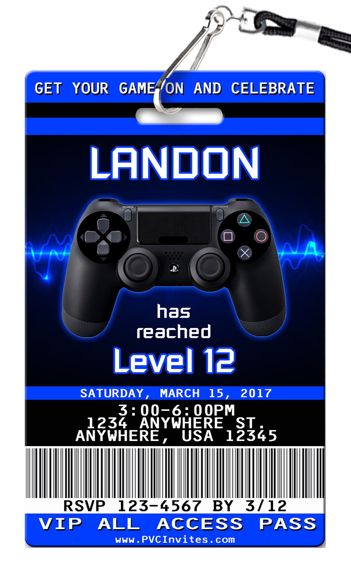 Gaming Birthday Invitation