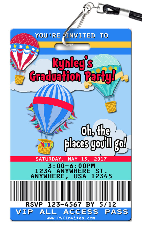 Hot Air Balloon Birthday Invitation