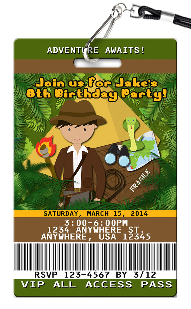 Jungle Birthday Invitation