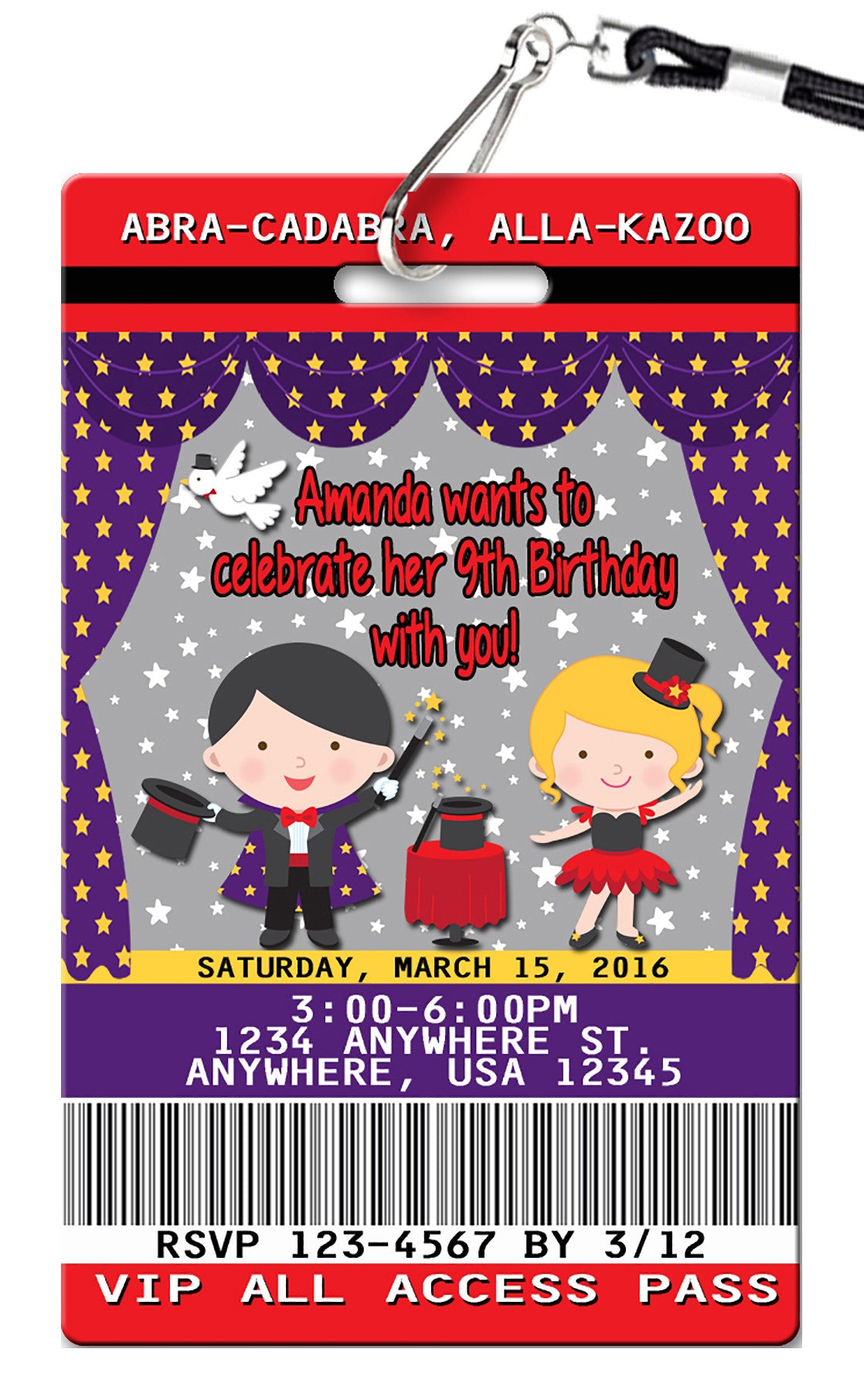 Magic Birthday Invitation