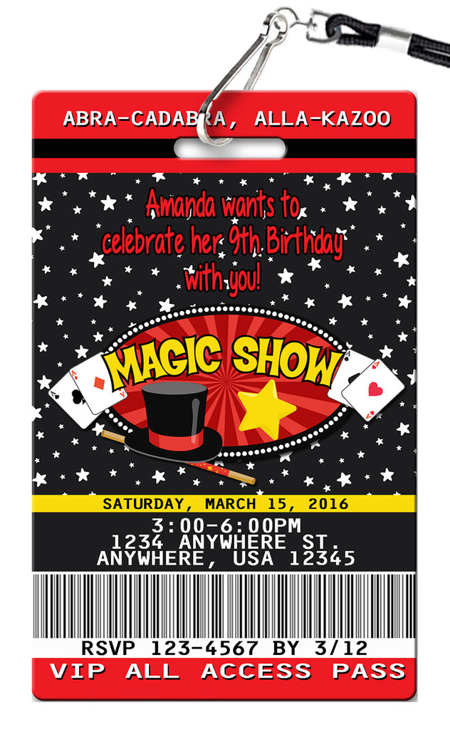 Magic Birthday Invitation