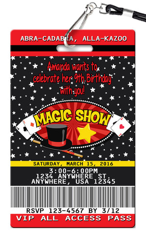 Magic Birthday Invitation