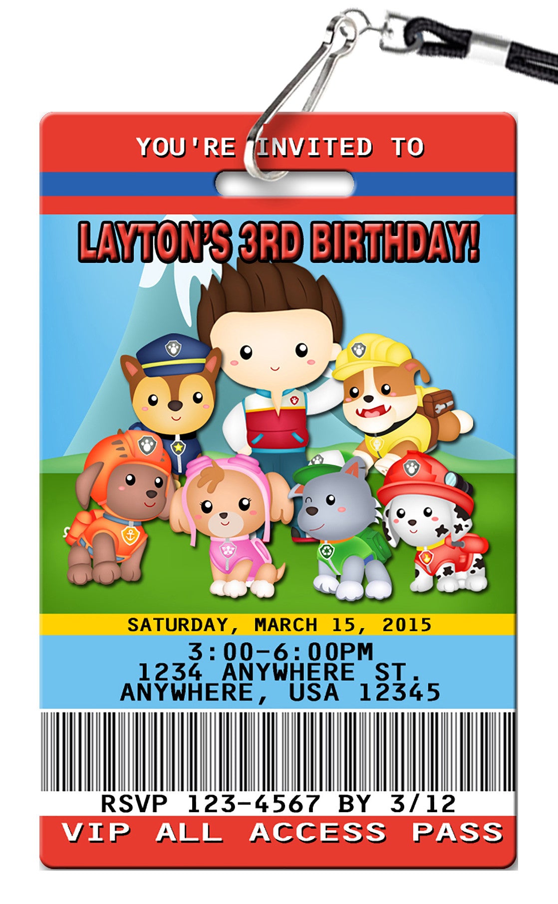 Paw Patrol Birthday Invitations - PVC Invites - VIP Birthday Invitations paw-patrol-birthday-invitations-pvc-invites-vip-birthday-invitations