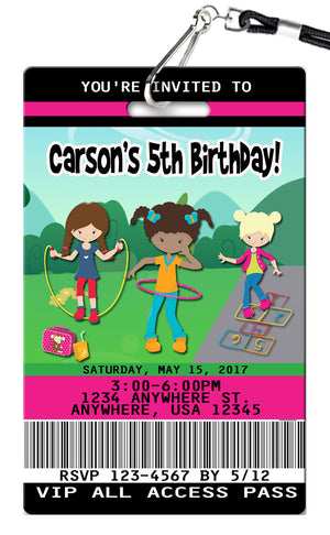 Playground Birthday Invitation