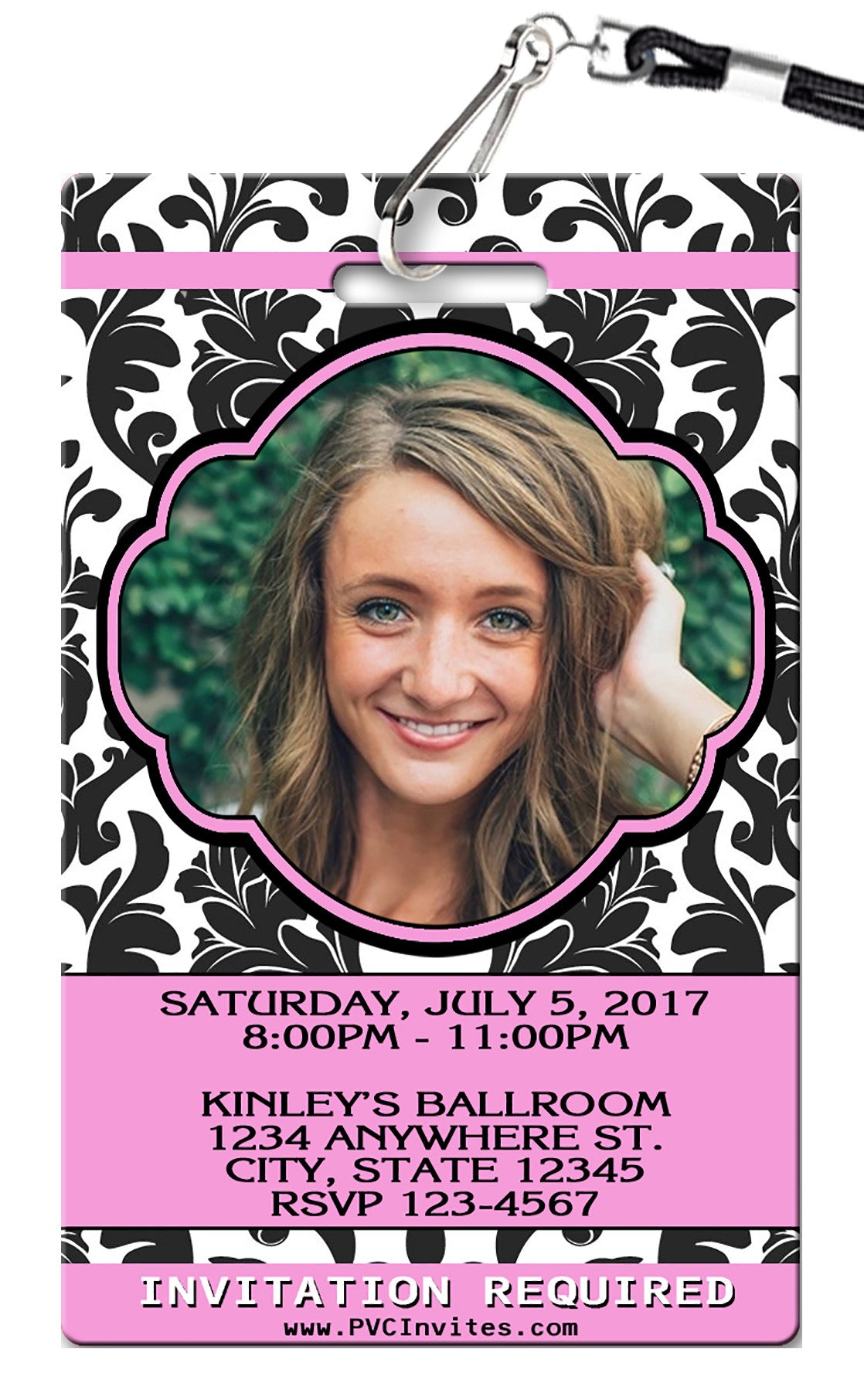 Quinceanera Birthday Invitation