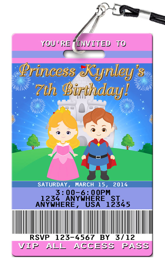 Sleeping Beauty Birthday Invitation