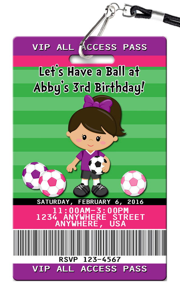 Soccer Birthday Invitation