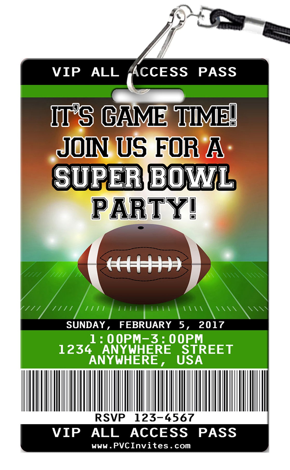 Super Bowl Invitation