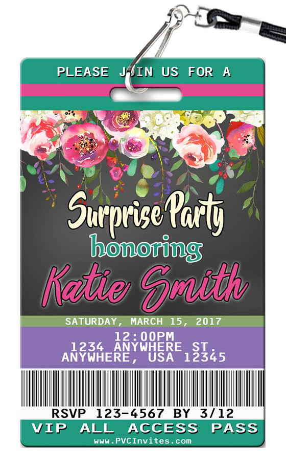 Surprise Birthday Invitation