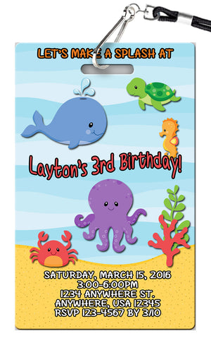 Under the Sea Birthday Invitation