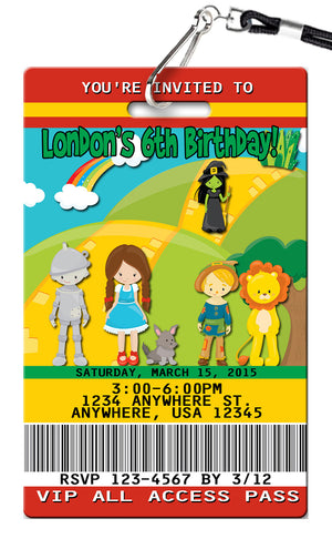 Wizard of Oz Birthday Invitation